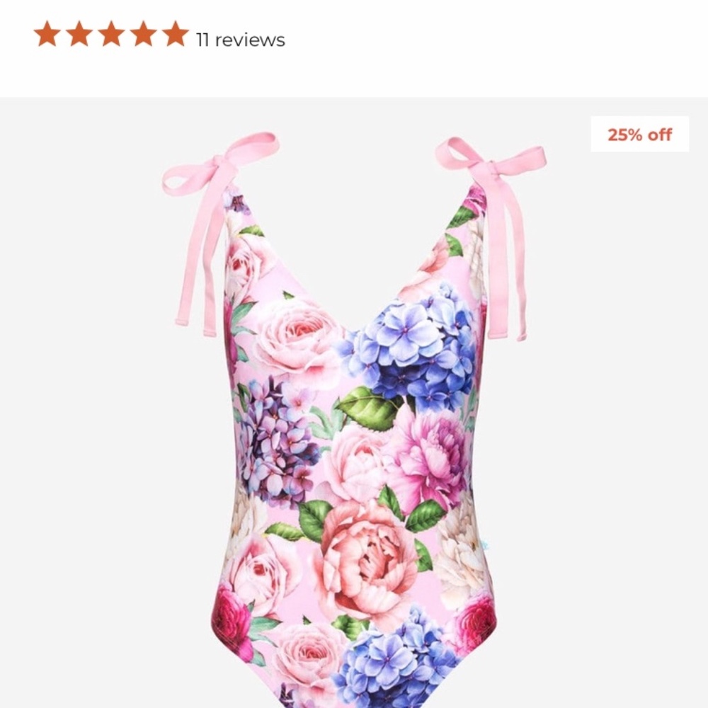 Posh Peanut Women’s Floral Swimsuit - brand new